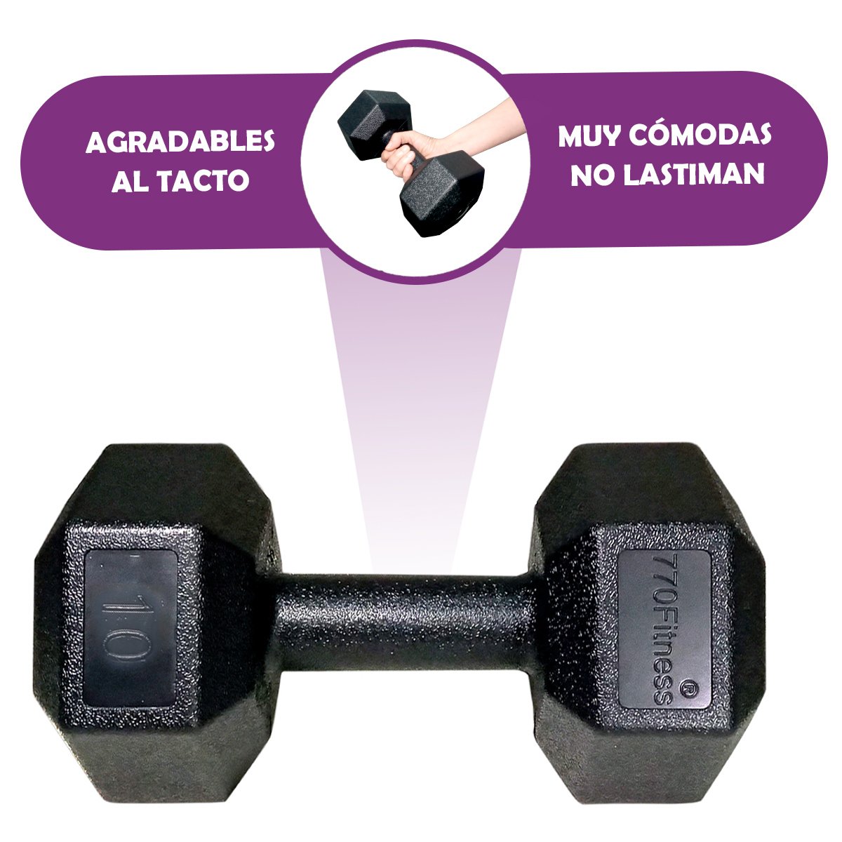 MANCUERNA DE PVC HEXAGONAL