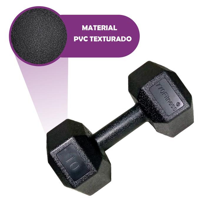 MANCUERNA DE PVC HEXAGONAL