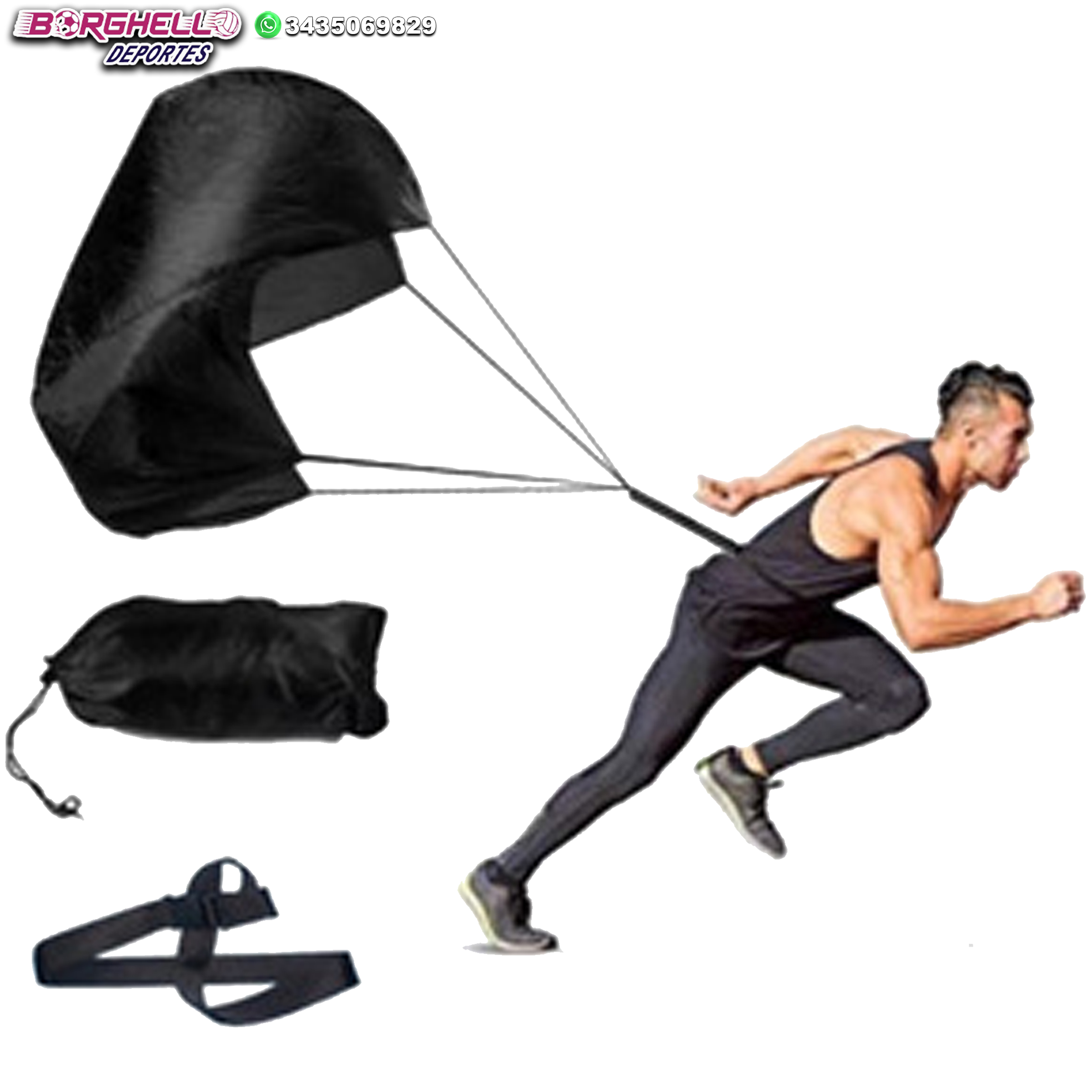 PARACAIDAS ENTRENAMIENTO 1mt x 1mt