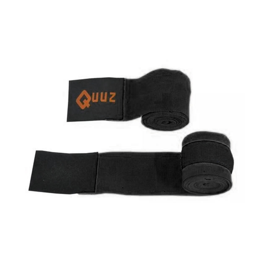 VENDAS BOXEO QUUZ NEGRA 3mts (venta x par)