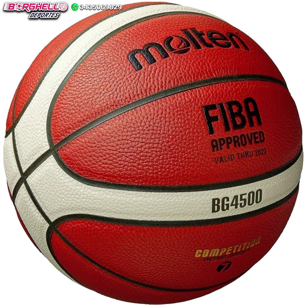 PELOTA BASQUET MOLTEN BG4500 N°7 OFICIAL CUERO