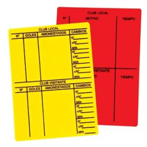 TARJETA DE ARBITRO USH