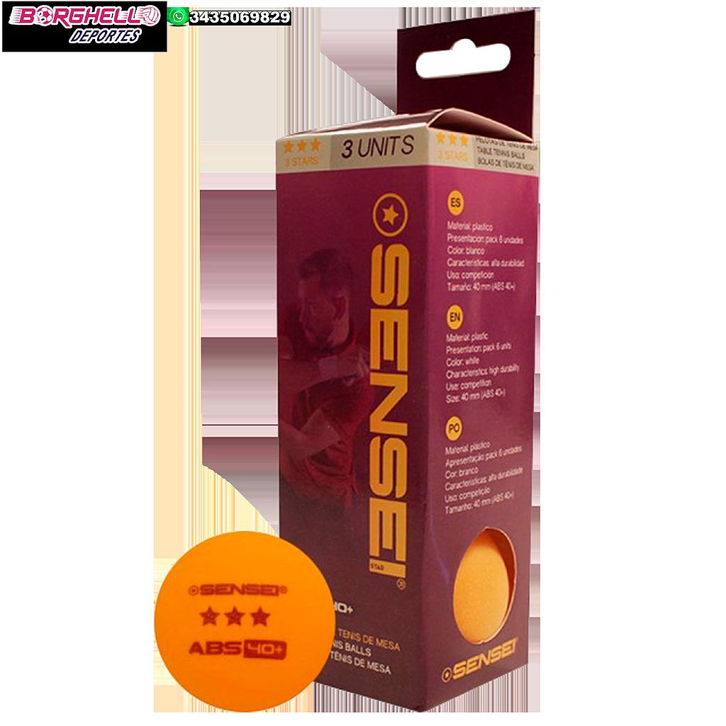 PELOTA PING PONG SET X 3