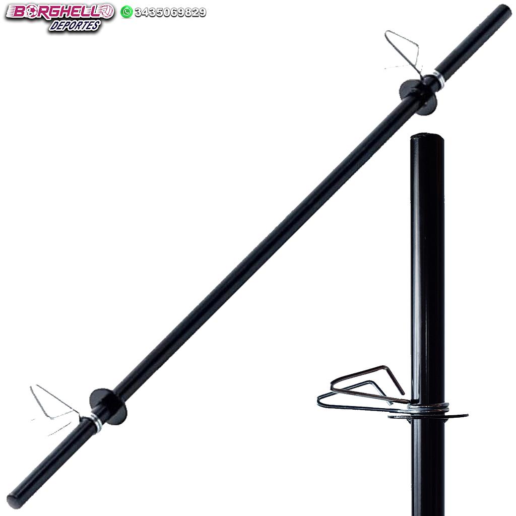 BARRA DE CAÑO HUECA Ø25MM X 120CM - REFORZADA C/TOPES SH