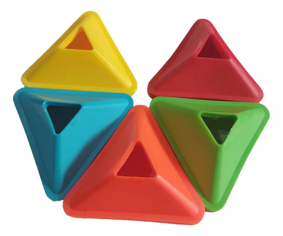 CONO TRIANGULO SET x 50 C/TRANSPORTADOR