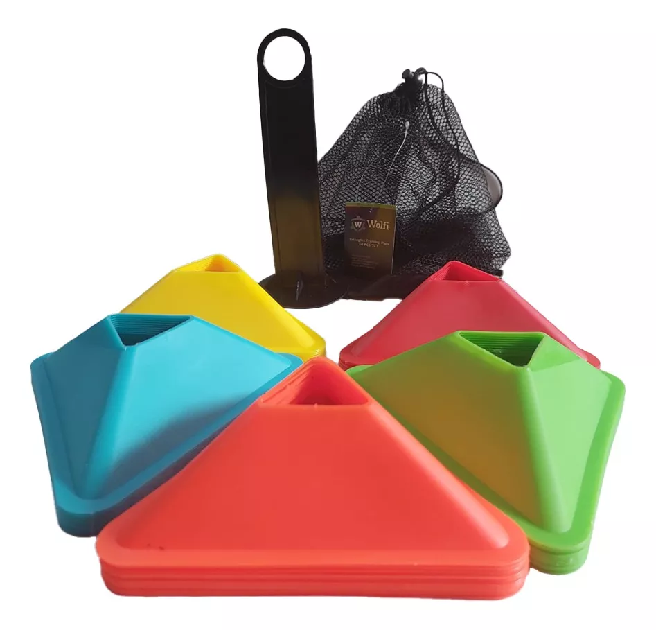 CONO TRIANGULO SET x 50 C/TRANSPORTADOR