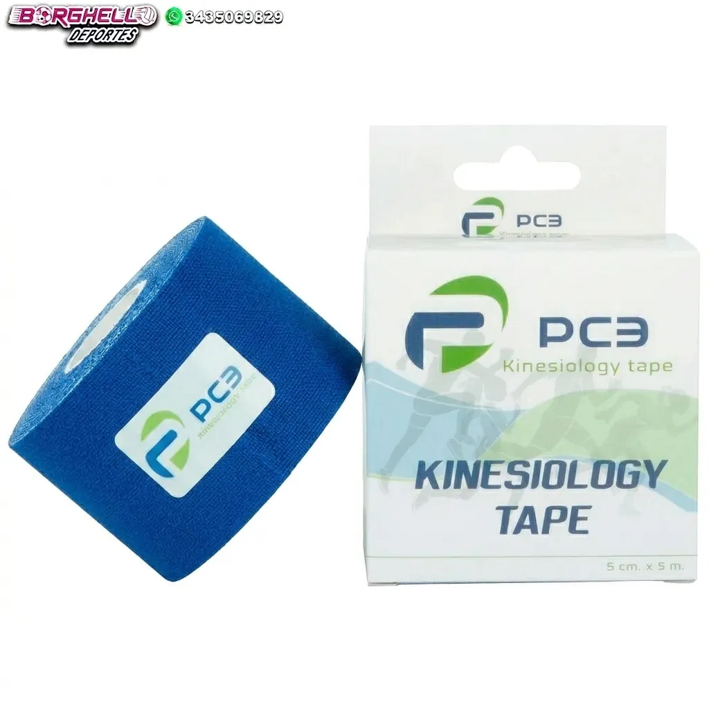 [100] Cinta Tapping PC3 - Rollo 5cm x 5mtr (Azul)