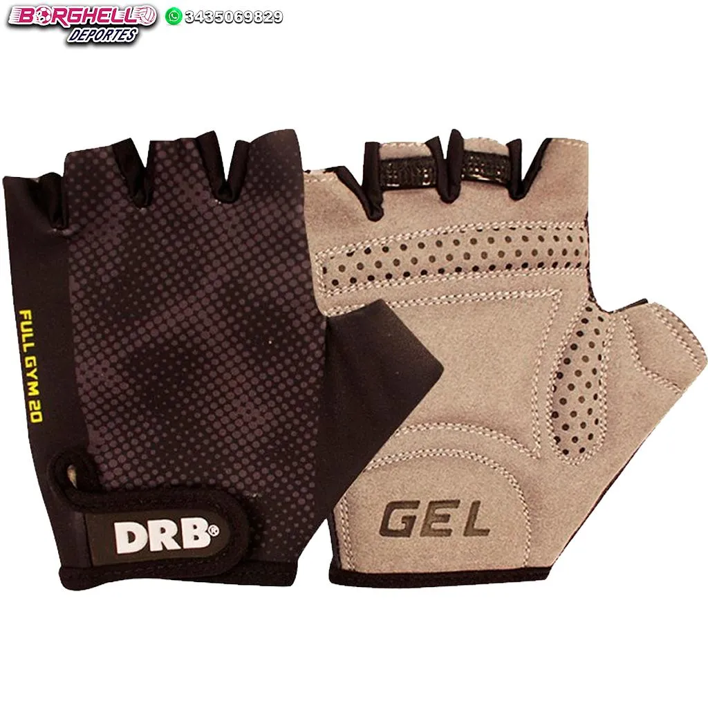 [43539] Guante de Fitness DRB Full Gym (XS, Negro)