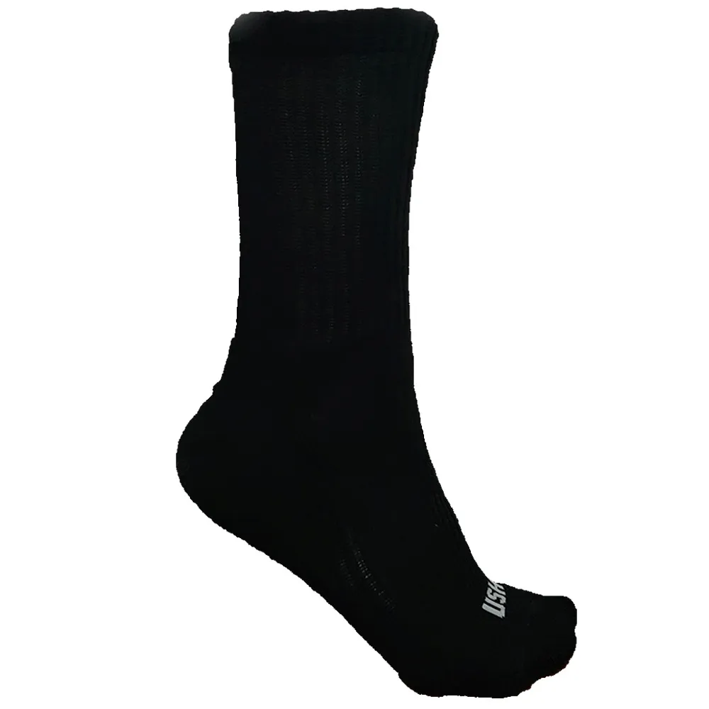 [13-006] Media de Algodon 3/4 USH (Adulto (39-45), Negro)
